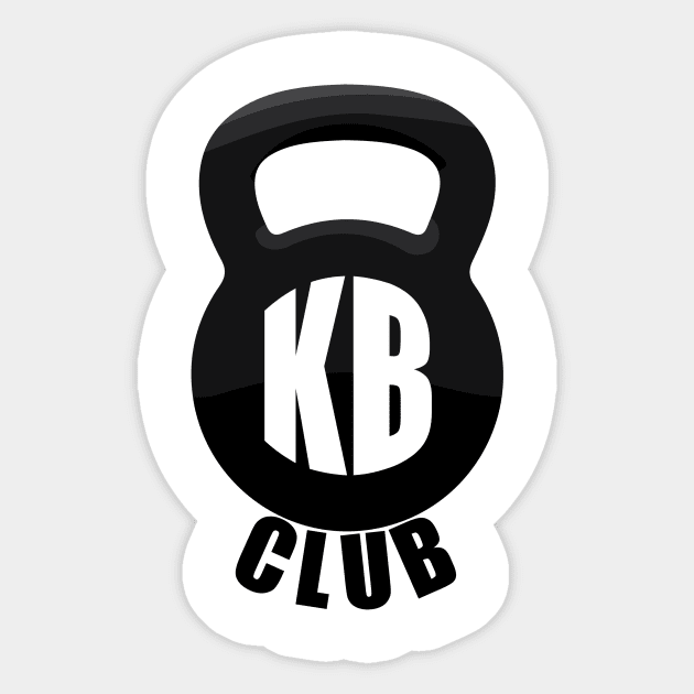 Kettlebell Club Sticker by Greboge Wear